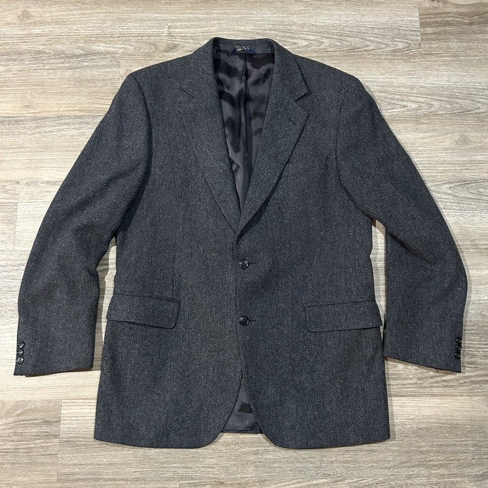 Brooks Brothers 346 Herringbone 100% New Pure Wool Blazer Mens 42L Portugal